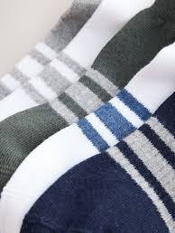 Striped kitchen towels and bath towels