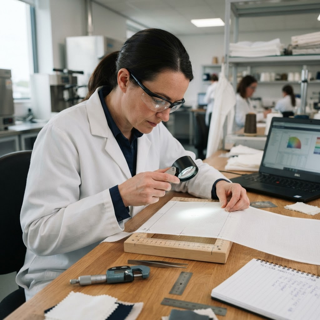 Textile quality inspection in the lab